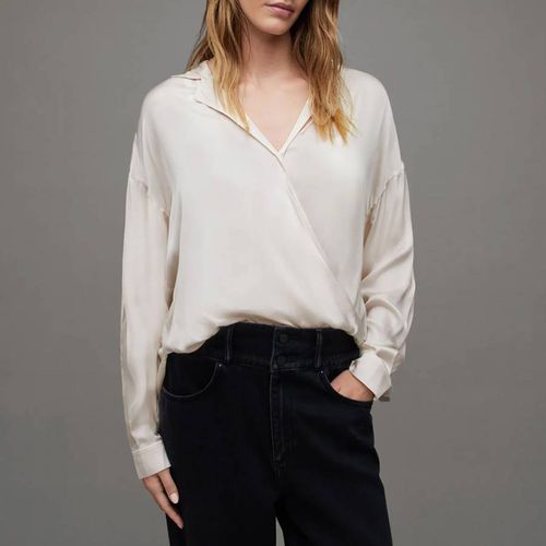 Oyster Penny Wrap Shirt - AllSaints - Modalova