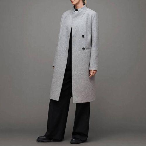 Sidney Longline Cashmere Blend Coat - AllSaints - Modalova