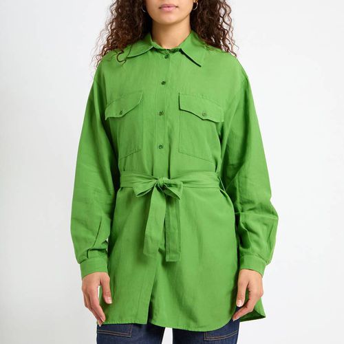 Green Belted Utility Shirt - Pennyblack - Modalova