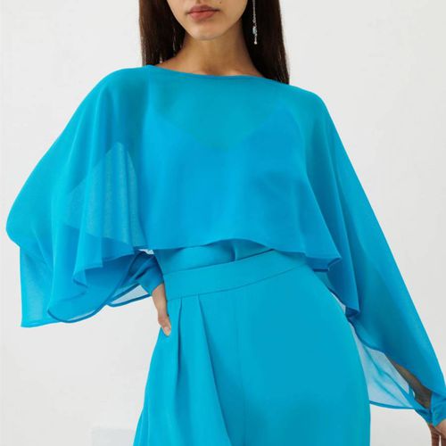 Turquoise Firma Sheer Top - Marella - Modalova