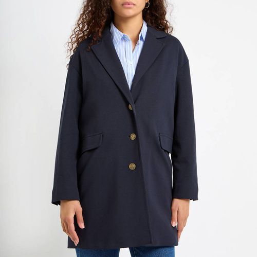 Navy Single Breasted Jacket - Marella - Modalova