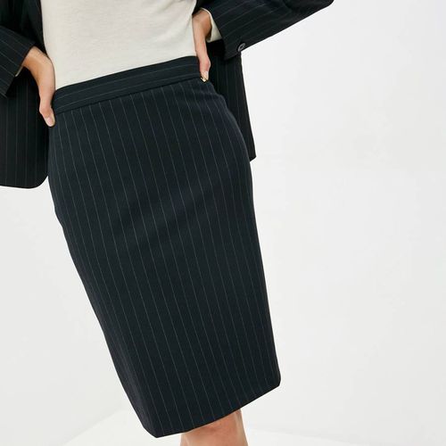 Navy Managua Pinstripe Pencil Skirt - Max&Co. - Modalova