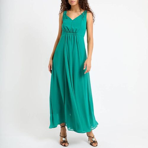 Turquoise V-Neck Maxi Dress - Pennyblack - Modalova