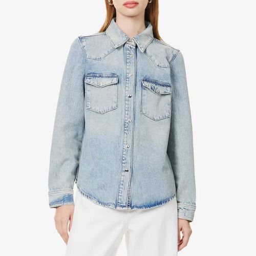 Washed Blue Heritage Denim Shirt - Frame - Modalova