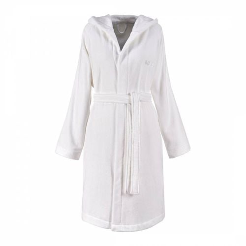 Plain M Hooded Robe Ice - Hugo Boss - Modalova