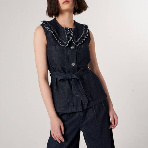 Indigo Rinse Phoebe Waistcoat - Seventy + Mochi - Modalova