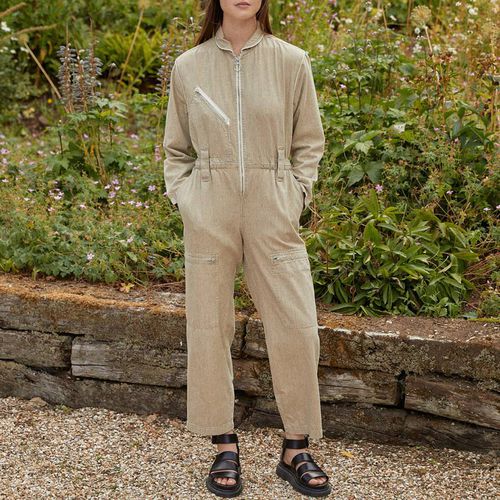 Beige Amelia Cotton Jumpsuit - Seventy + Mochi - Modalova