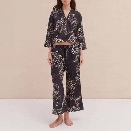 Boxy Shirt and Wide Leg Trouser Set The Jag Print - Desmond & Dempsey - Modalova