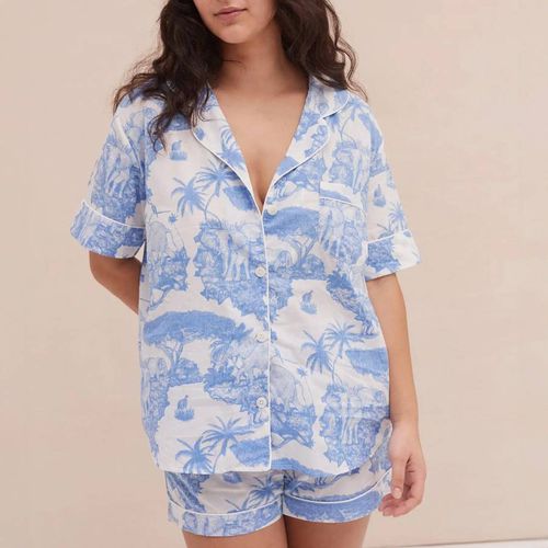 Short Pyjama Set Loxodonta Print - Desmond & Dempsey - Modalova