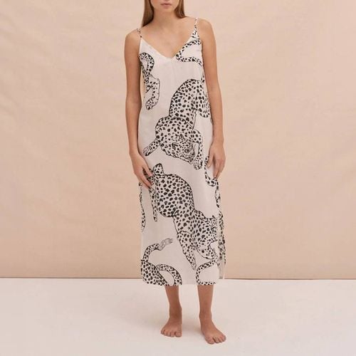 Slip Nightie The Jag Print Cream - Desmond & Dempsey - Modalova