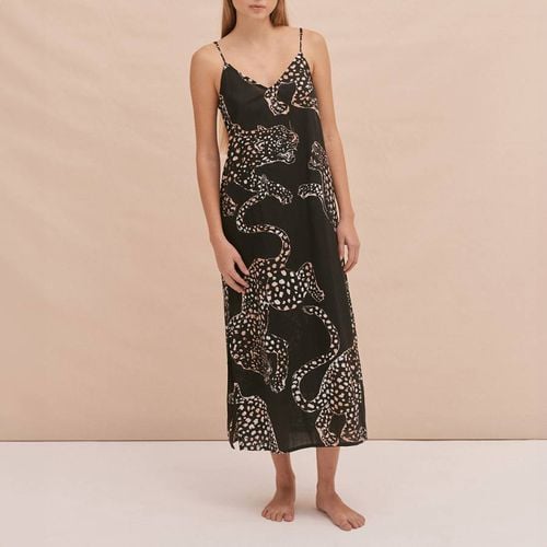 Slip Nightie The Jag Print Navy - Desmond & Dempsey - Modalova