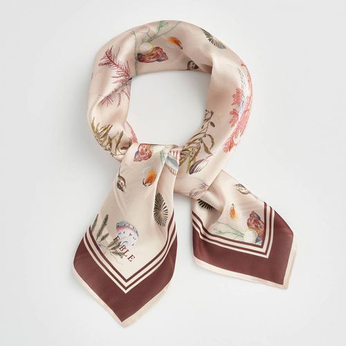 Whispering Sands Cream Square Scarf - Fable - Modalova