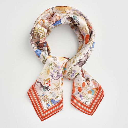 Catherine Rowe Pet Portraits Mushroom Square Scarf - Fable - Modalova