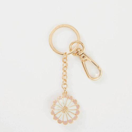 Enamel Daisy Key Ring - Fable - Modalova