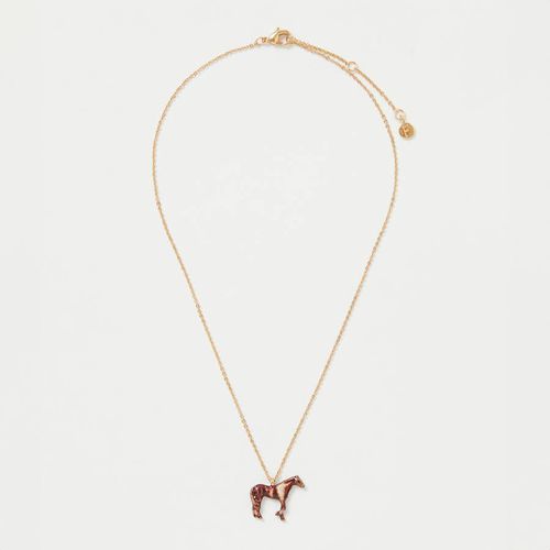 Enamel Farm Horse Short Necklace - Fable - Modalova