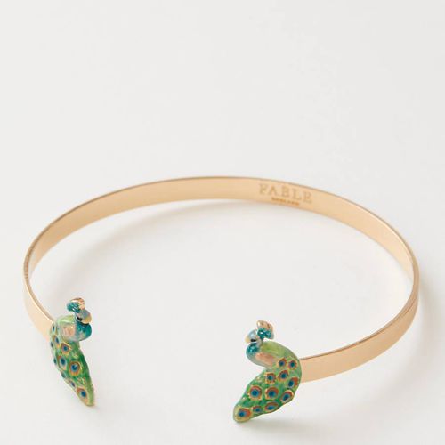 Enamel Peacock Bangle - Hanging Box - Disc - Fable - Modalova