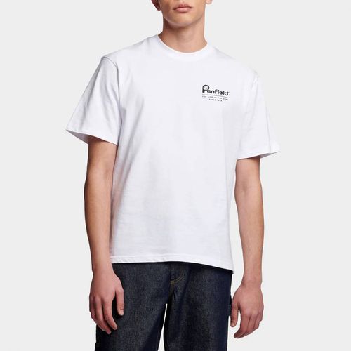 White Valley Back Cotton T-Shirt - Penfield - Modalova