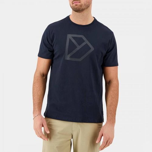 Navy Logo Graphic Cotton T-Shirt - Didriksons - Modalova