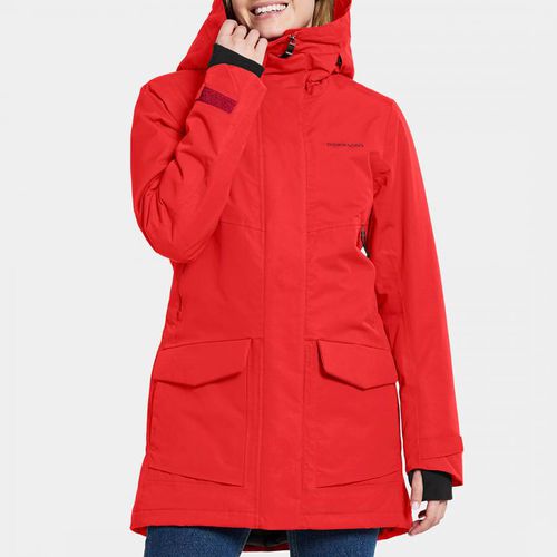 Red Frida Waterproof Parka - Didriksons - Modalova