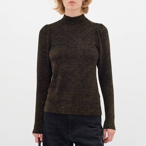 Brown/Gold Lurex High Neck Top - Inwear - Modalova