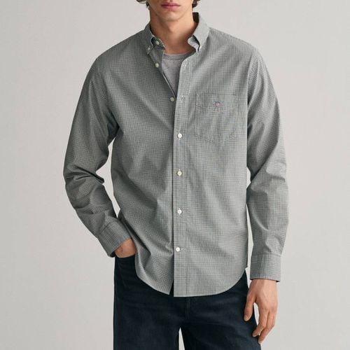 Multi Regular Poplin Micro Check Cotton Shirt - Gant - Modalova