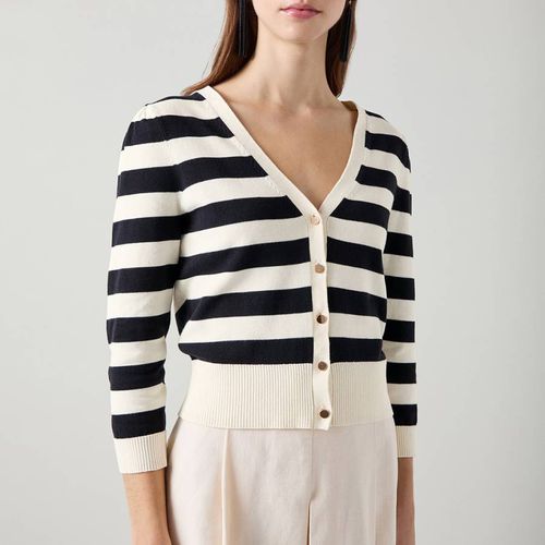 Black/White Bells Cardigan - L K Bennett - Modalova