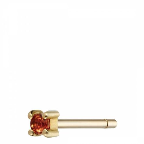 Tiny Orange Sapphire Single Stud - Otiumberg - Modalova