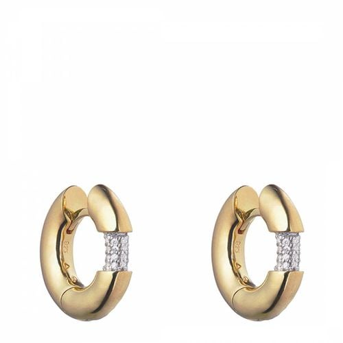 Small Chunky Hoops With Cubic Zirconia - Otiumberg - Modalova