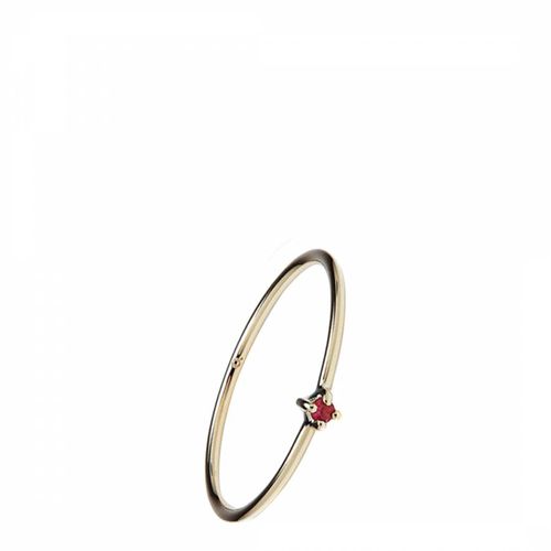 Gold Pink Tourmaline Bamboo Ring - Otiumberg - Modalova