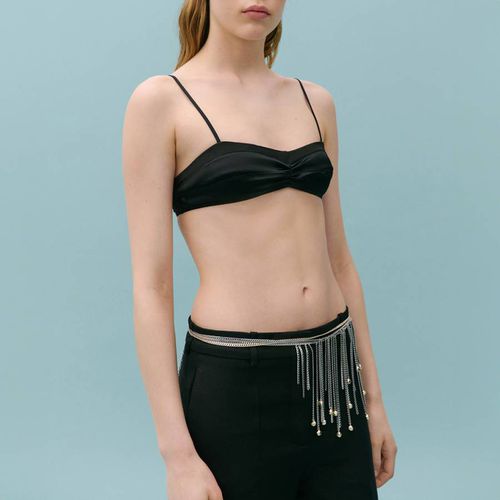 Black Bralet Top - Mango X Victoria Beckham - Modalova