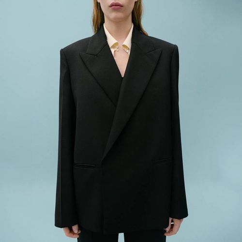 Black Boxy Fit Blazer - Mango X Victoria Beckham - Modalova