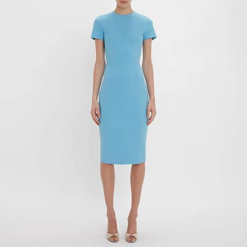 Blue T-Shirt Fitted Dress - Victoria Beckham - Modalova