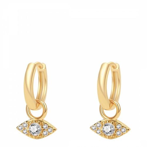 K Gold Mini Eye Spy Earrings - Celeste Starre - Modalova