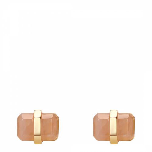 K Gold Rock and Rose Earrings - Celeste Starre - Modalova