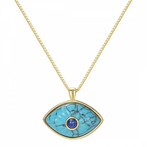 K Gold Eyes on You Necklace - Celeste Starre - Modalova