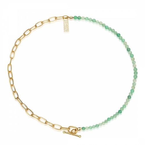 K Gold Aventurine Linx Necklace - Celeste Starre - Modalova