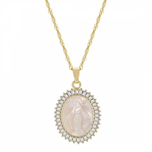 K Gold The Mother Mary Necklace - Celeste Starre - Modalova