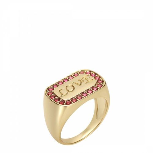 K Gold Love Squared Ring - Celeste Starre - Modalova