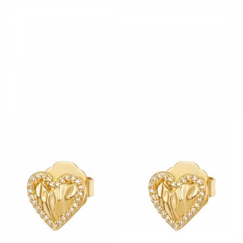 K plated Golden Love Earrings - MeMe London - Modalova