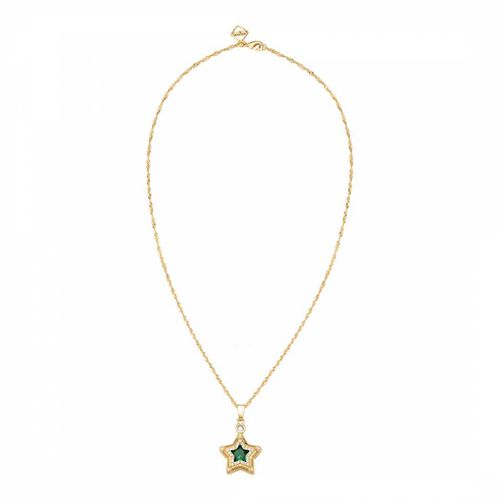 K plated Emerald Star Necklace - MeMe London - Modalova