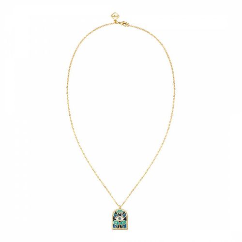 K gold plated Blue Eye Necklace - MeMe London - Modalova