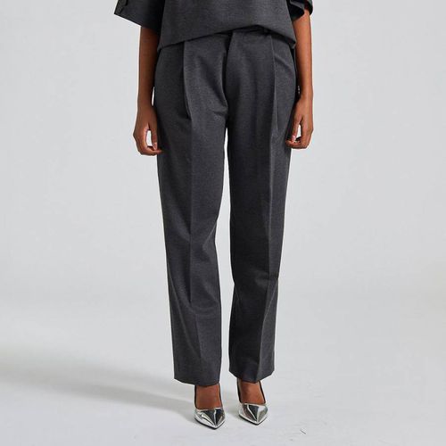 Grey Single Pleat Trouser - Victoria Beckham - Modalova