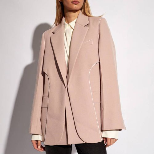 Peach Wool Blend Front Jacket - Victoria Beckham - Modalova