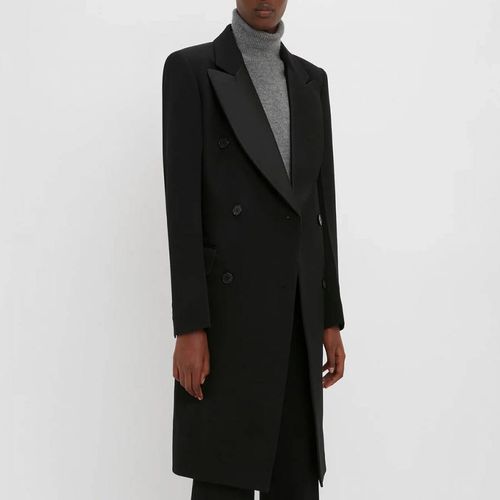 Black Tailored Coat - Victoria Beckham - Modalova