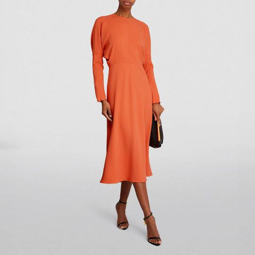 Orange Dolman Midi Dress - Victoria Beckham - Modalova