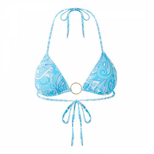 Blue Miami Ribbed Bikini Top - Melissa Odabash - Modalova