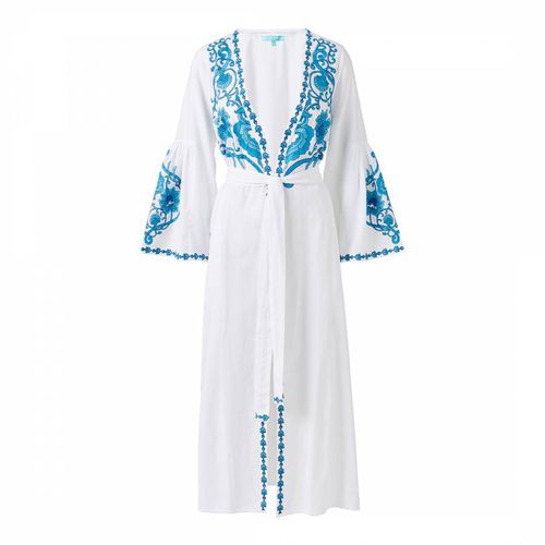 White & Blue Romilly Kaftan - Melissa Odabash - Modalova