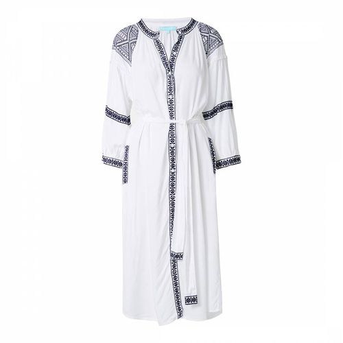 White & Navy Ally Kaftan - Melissa Odabash - Modalova