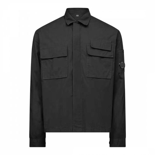 Black Pocket Zip Overshirt - C.P. Company - Modalova