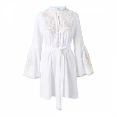 White Everly Tan Kaftan - Melissa Odabash - Modalova